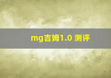 mg吉姆1.0 测评